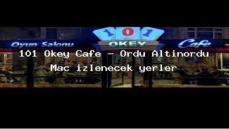 101 Okey Cafe – Ordu Altınordu Maç izlenecek yerler