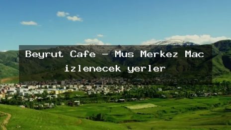 Beyrut Cafe – Muş Merkez Maç izlenecek yerler