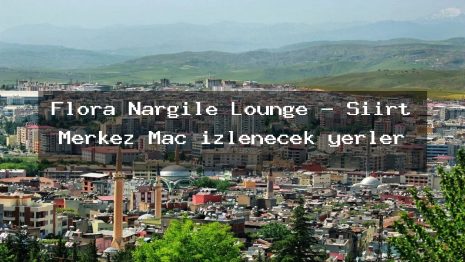 Flora Nargile Lounge – Siirt Merkez Maç izlenecek yerler