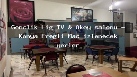 Gençlik Lig TV & Okey salonu – Konya Ereğli Maç izlenecek yerler