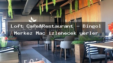 Loft Cafe&Restaurant – Bingöl Merkez Maç izlenecek yerler