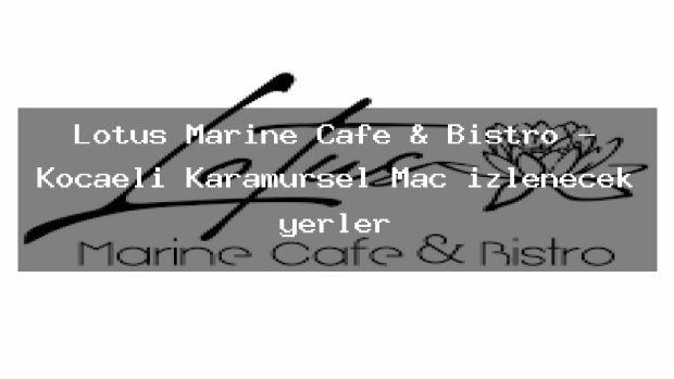 Lotus Marine Cafe & Bistro – Kocaeli Karamürsel Maç izlenecek yerler