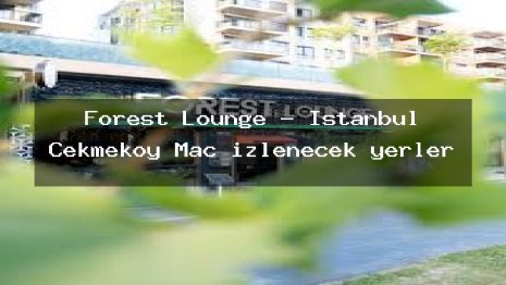 Forest Lounge – İstanbul Çekmeköy Maç izlenecek yerler