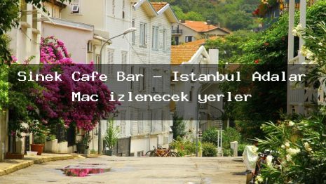 Sinek Cafe Bar – İstanbul Adalar Maç izlenecek yerler