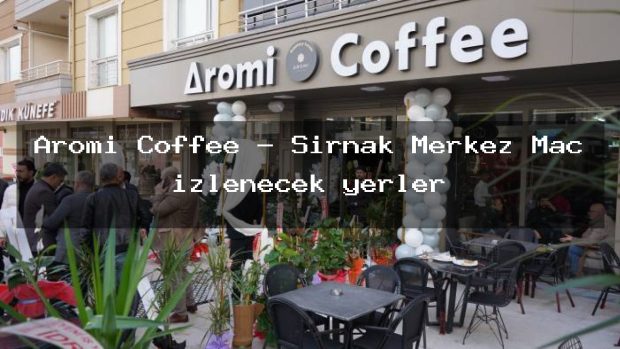Aromi Coffee – Şırnak Merkez Maç izlenecek yerler