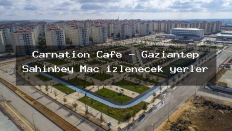 Carnation Cafe – Gaziantep Şahinbey Maç izlenecek yerler