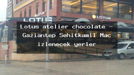 Lotus atelier chocolate – Gaziantep Şehitkamil Maç izlenecek yerler