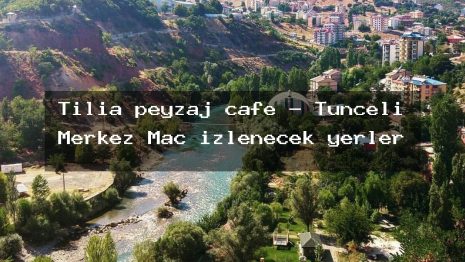 Tilia peyzaj cafe – Tunceli Merkez Maç izlenecek yerler